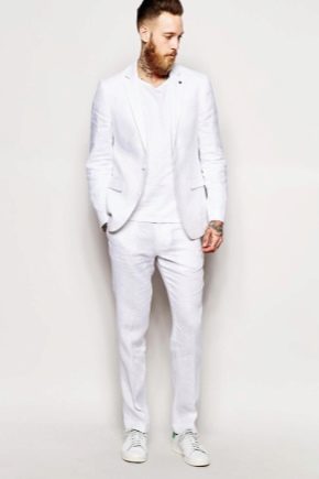 Λευκά ανδρικά κοστούμια: υπέρ και κατά, μοντέλα, συνδυασμός, επιλογή