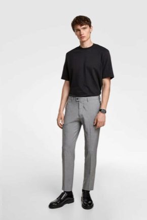 Сиве мушке панталоне: сорте и комбинације
