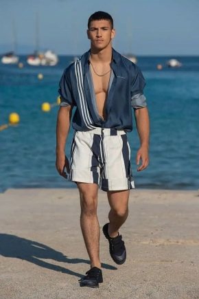 Men's beach shirts: types, selection criteria, popular models