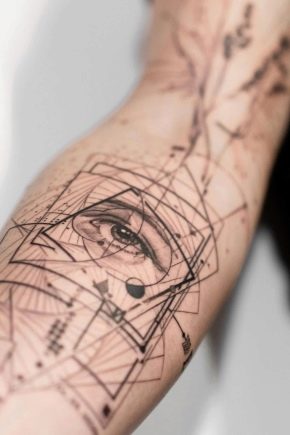 Geometric style tattoos for men