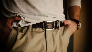 Men's leather belts: types, tips for choosing and combining with a wardrobe