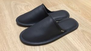 Choosing men's leather slippers