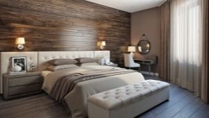 Laminate on the wall in the bedroom