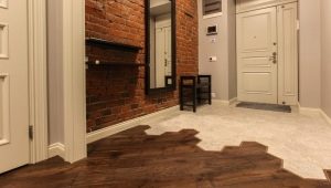 Tile and laminate in the hallway: combination options