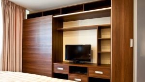 TV cabinets in the bedroom interior