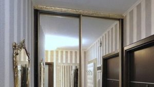 Sliding wardrobes in a small hallway