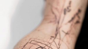 Ģeometriskā stila tetovējumi vīriešiem