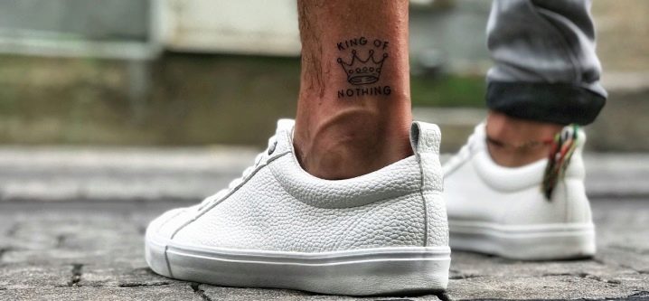 Variety of men's ankle tattoos