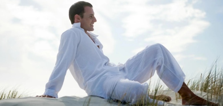 Pantalons en lin pour hommes: avantages, inconvénients et variété de modèles