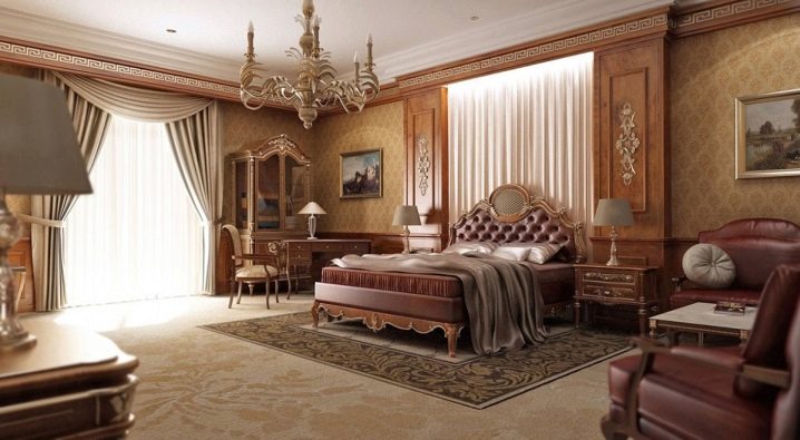 We decorate the bedroom in a classic style