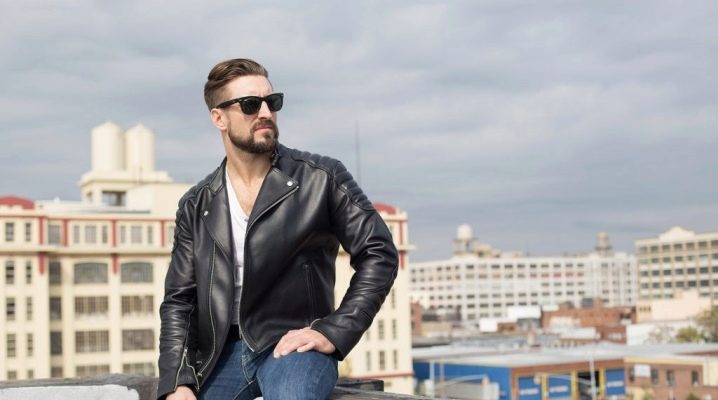 Men's leather jackets: rules for choosing and composing an image