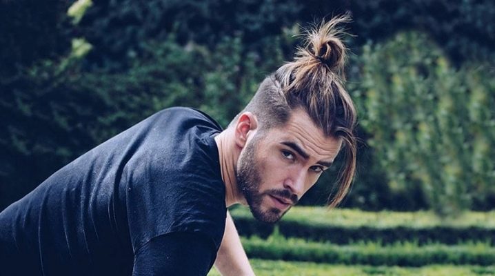 Men's hairstyles with shaved temples and long hair