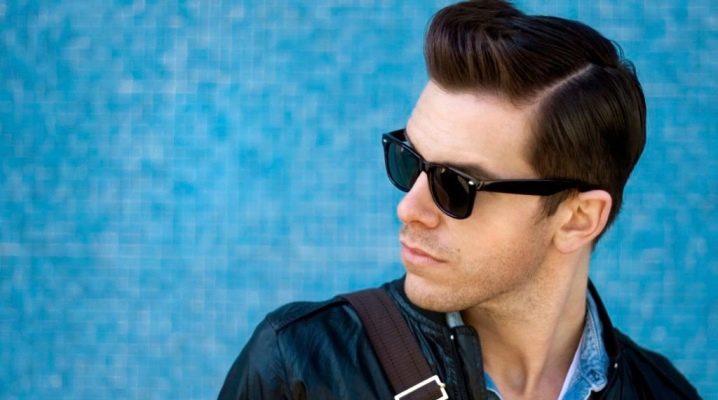 Features and options for men's hairstyles to the side