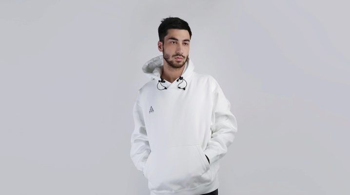 White men's hoodies: how to choose and create an image?