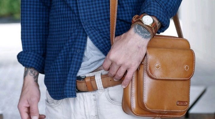 Men's purses over the shoulder: types and best brands