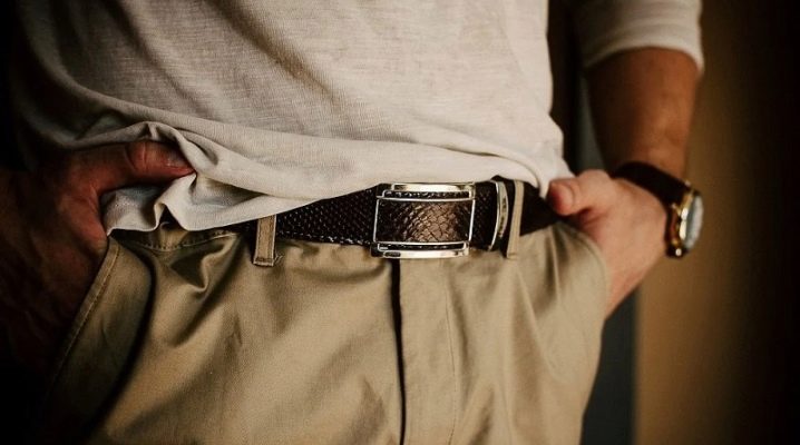 Men's leather belts: types, tips for choosing and combining with a wardrobe