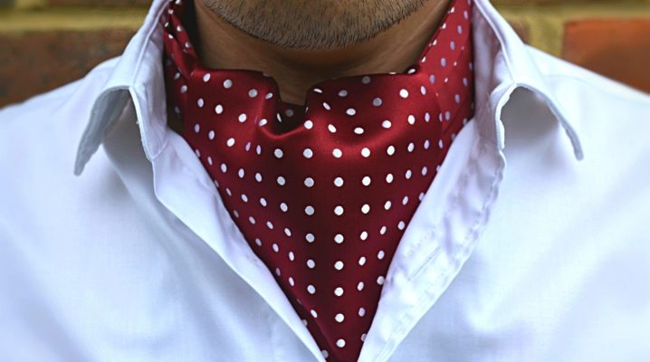 Men's neck scarves: types, choice, methods of tying
