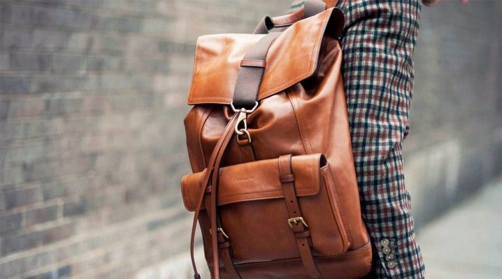 Men's leather backpacks: types, review of models and tips for choosing