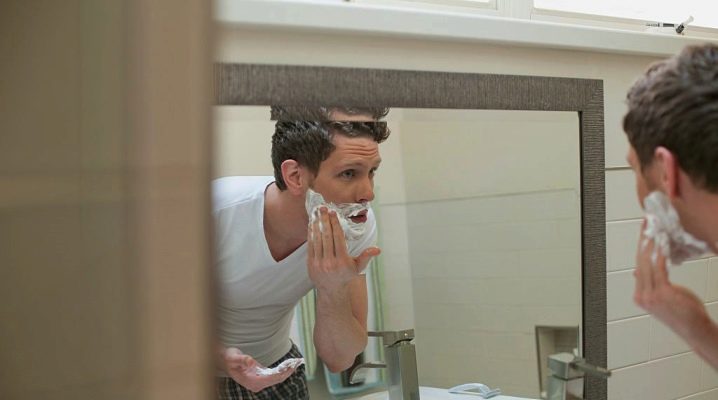 Shaving mirror is an essential accessory for any man