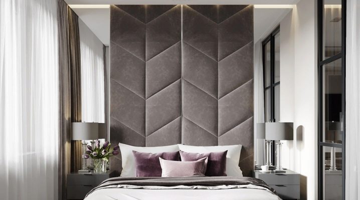 Soft wall panels for the bedroom