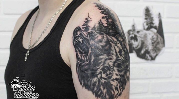 Examen des tatouages ​​​​pour hommes sous la forme d'un ours
