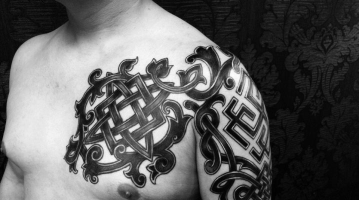 Description du tatouage sous forme de motifs celtiques pour hommes