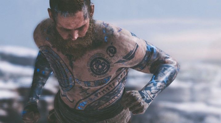 Erilaisia ​​skandinaavisia tatuointeja miehille