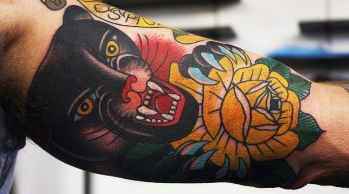 Tatuaggio per uomo con l'immagine di una pantera
