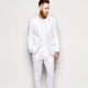 Costumes blancs pour hommes: avantages et inconvénients, modèles, combinaison, choix