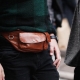 Men's leather belt bags