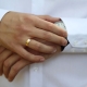 On which hand do men wear a wedding ring?