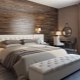 Laminate on the wall in the bedroom