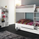 White bunk beds in the interior