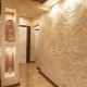 Decorative plaster for interior decoration in the corridor
