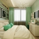 Design della camera da letto con una superficie di 10 mq. m