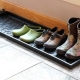 Trays for shoes in the hallway