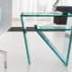 Bedside glass tables in the interior