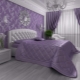 Bedroom in lilac tones
