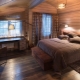 All about bedrooms in wooden houses