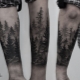 What are the types of male forest tattoos and where to place them?