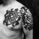 Tetovējuma apraksts ķeltu rakstu veidā vīriešiem