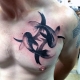Ressenya de tatuatges masculins amb el signe del zodíac Peixos