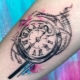 Variety of male clock tattoos